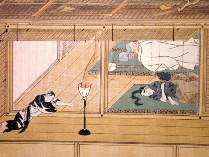 tấm hình thể hiện rõ sự phân biệt giai cấp thời xưa thông qua việc ngủ trên Tatami tấm hình thể hiện rõ sự phân biệt giai cấp thời xưa thông qua việc ngủ trên Tatami